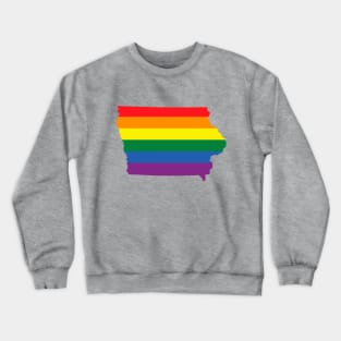 Iowa state LGBT Pride Crewneck Sweatshirt